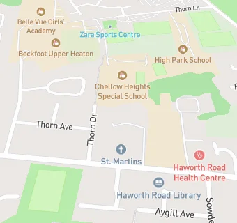 map for Heaton Primary School