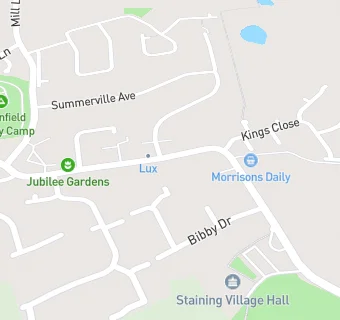 map for Staining Village Hall