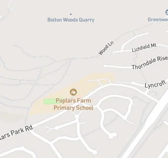 map for Poplars Farm Primary School