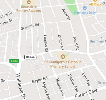 map for St Kentigerns Catholic Primary School