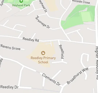 map for Reedley Primary School