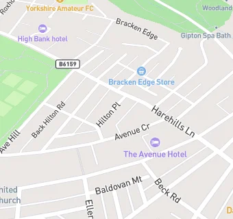 map for Harehills Lane Baptist Church And Courtyard Cafe
