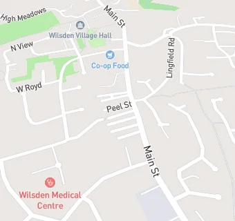 map for Wilsden Conservative Club