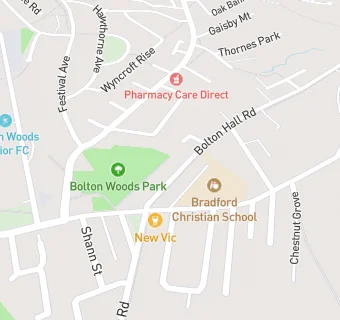 map for Bolton Woods Social Club - (Bar Only)