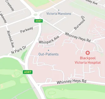 map for Victoria Hospital