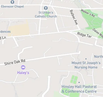 map for Headingley Hall Residential Home