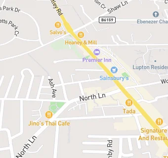 map for Headingley Methodist Church Luncheon Club