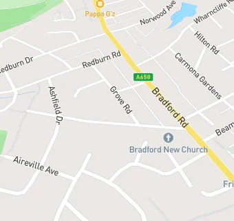 map for Bradford New Church Community Project