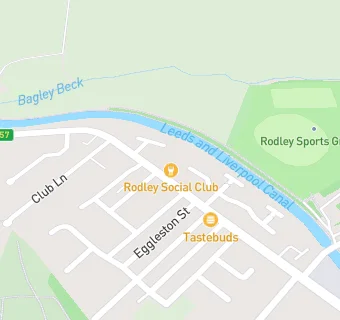 map for Rodley Social Club