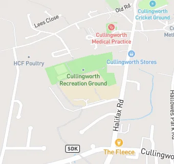 map for Cullingworth Village Primary School