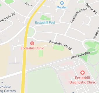 map for Eccleshill North Middle School