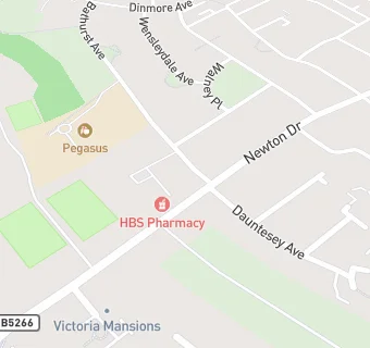 map for Newton Drive Health Centre