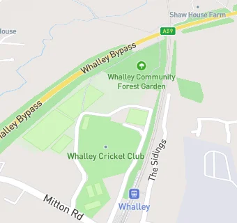 map for Whalley Sports Club