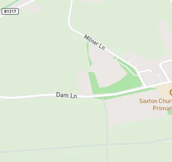 map for Saxton Church of England Primary School