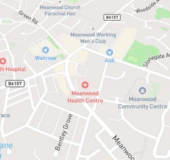 map for Meanwood Group Practice