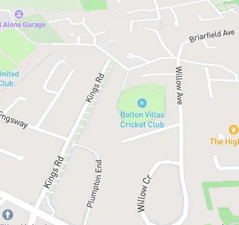 map for Bolton Villas Cricket Club (Bar Only)