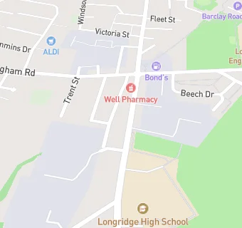 map for Stonebridge Surgery