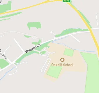 map for Oakhill School