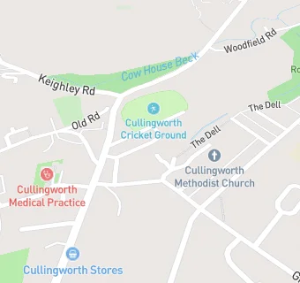 map for Cullingworth Cricket Club