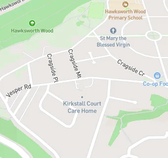 map for Kirkstall Court Care Home