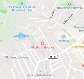 map for Mill Garth Hopsital