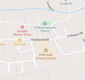 map for Aldbrough Primary School