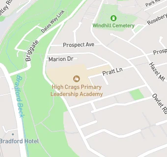 map for High Crags Primary School