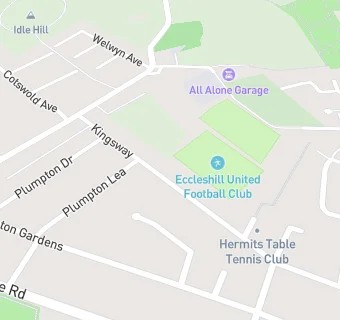 map for Eccleshill United Sports & Social Club