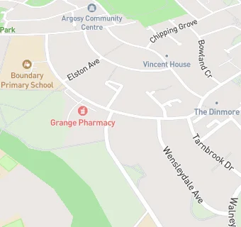 map for Grange Park Surgery