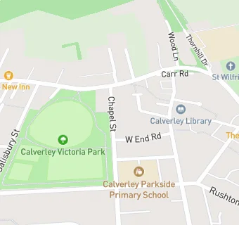 map for Calverley Wednesday Luncheon Club