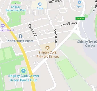 map for Shipley CofE Primary School