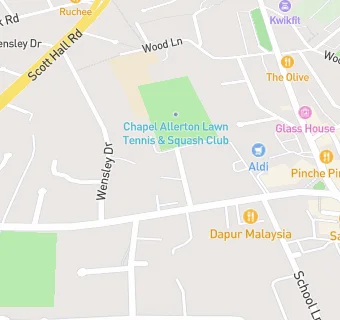 map for Chapel Allerton Tennis, Squash And Gym Club