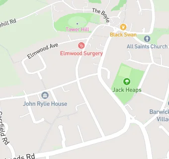 map for Elmwood Surgery