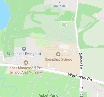 map for Roundhay School Primary Campus