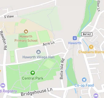 map for Haworth Parkside Social Club