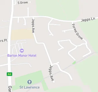 map for St Lawrence CE School