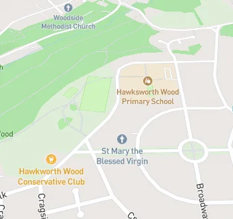 map for Hawksworth Wood Primary School