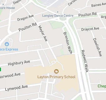 map for Layton Primary School Kitchen