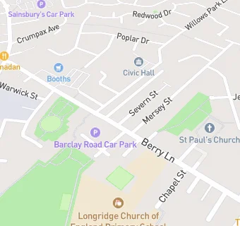 map for Berry Lane Medical Centre