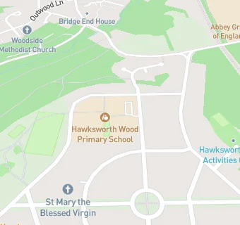 map for Hawksworth Wood First School