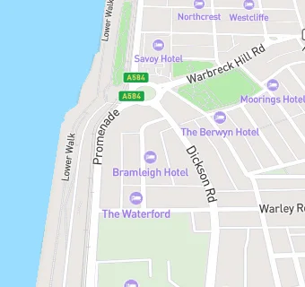 map for Bramleigh Hotel