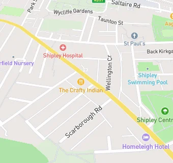 map for Mydentist, Bradford Road, Shipley