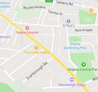 map for Shipley Catholic Mens Society