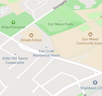 map for Carr Croft Residential Home