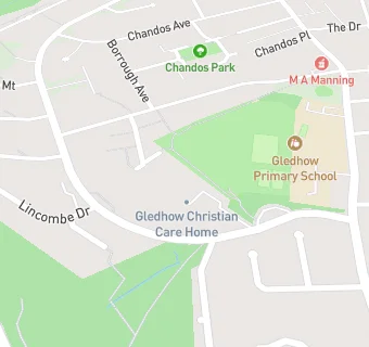 map for Gledhow Christian Care Home