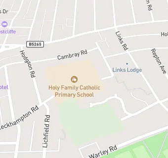 map for Holy Family Catholic Primary School