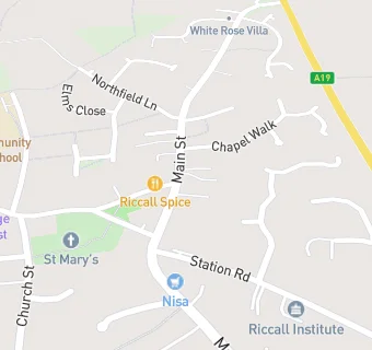 map for Riccall House Care Home