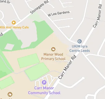 map for Manor Wood Primary School