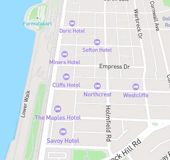 map for Northcrest Hotel