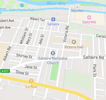 map for Saltaire Methodist Toddlers